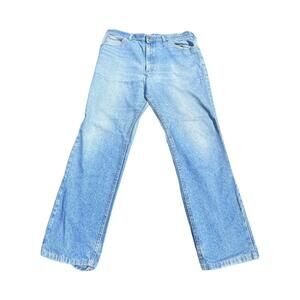 Lee Light Blue Straight Leg Men's Jeans Pre Owned Measured